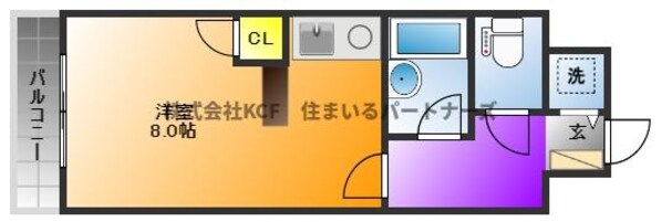 トーカンキャステール通町の物件間取画像